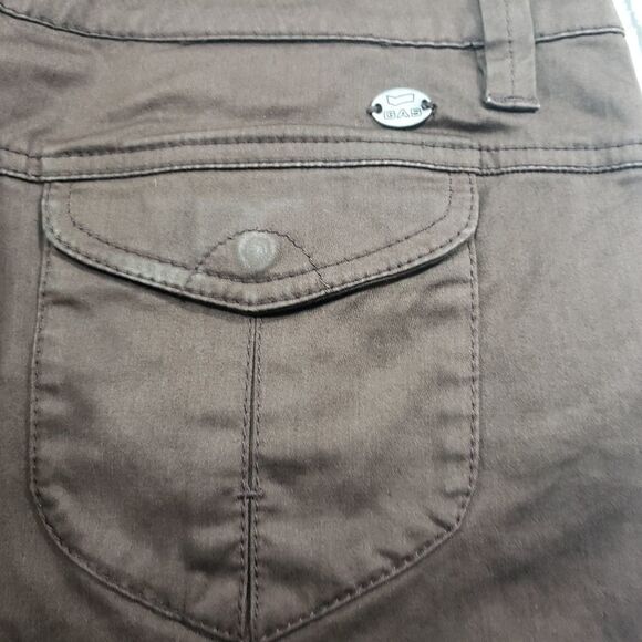 Pencil Skirt Size 28 By GAS Basic Brown Used - Picture 4 of 5